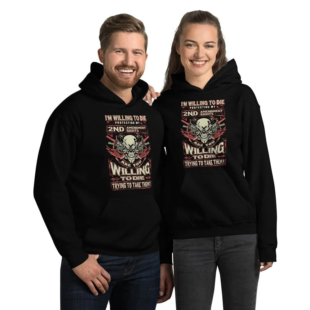 I'm Will To Die Protecting - Skull Hoodie - up to 5XL