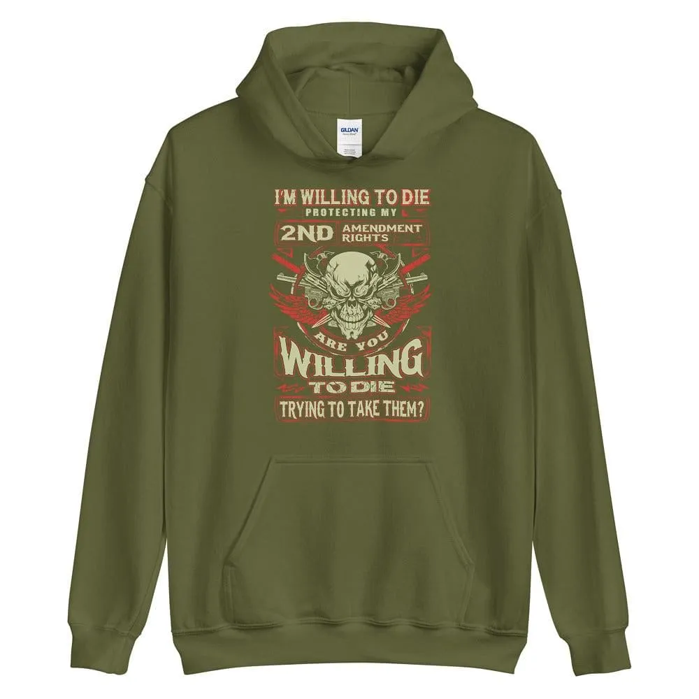 I'm Will To Die Protecting - Skull Hoodie - up to 5XL