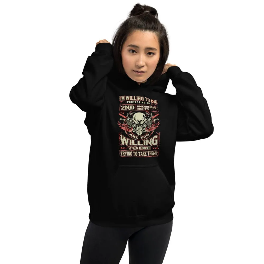 I'm Will To Die Protecting - Skull Hoodie - up to 5XL