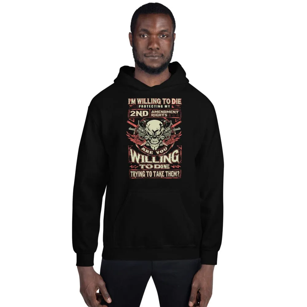 I'm Will To Die Protecting - Skull Hoodie - up to 5XL