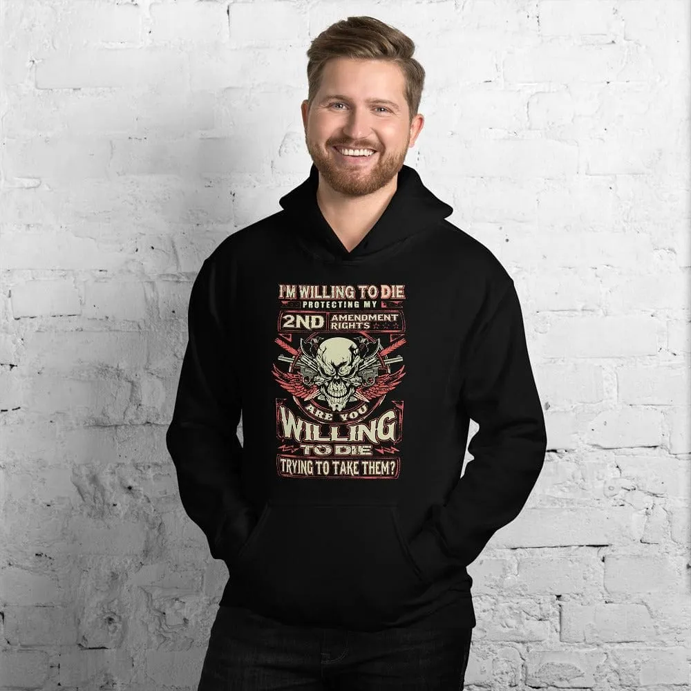 I'm Will To Die Protecting - Skull Hoodie - up to 5XL