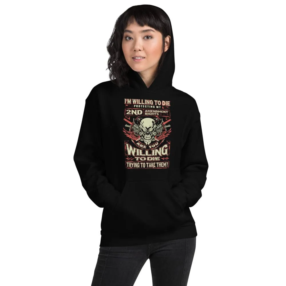 I'm Will To Die Protecting - Skull Hoodie - up to 5XL