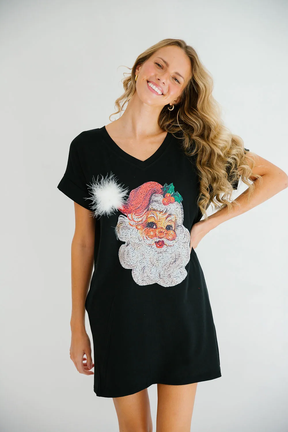 JOLLY SANTA T-SHIRT DRESS