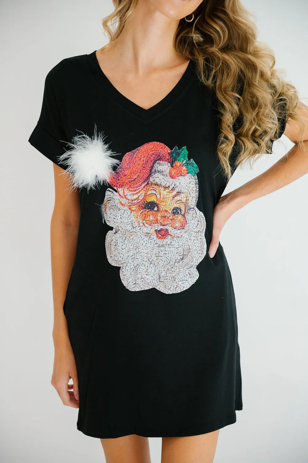 JOLLY SANTA T-SHIRT DRESS