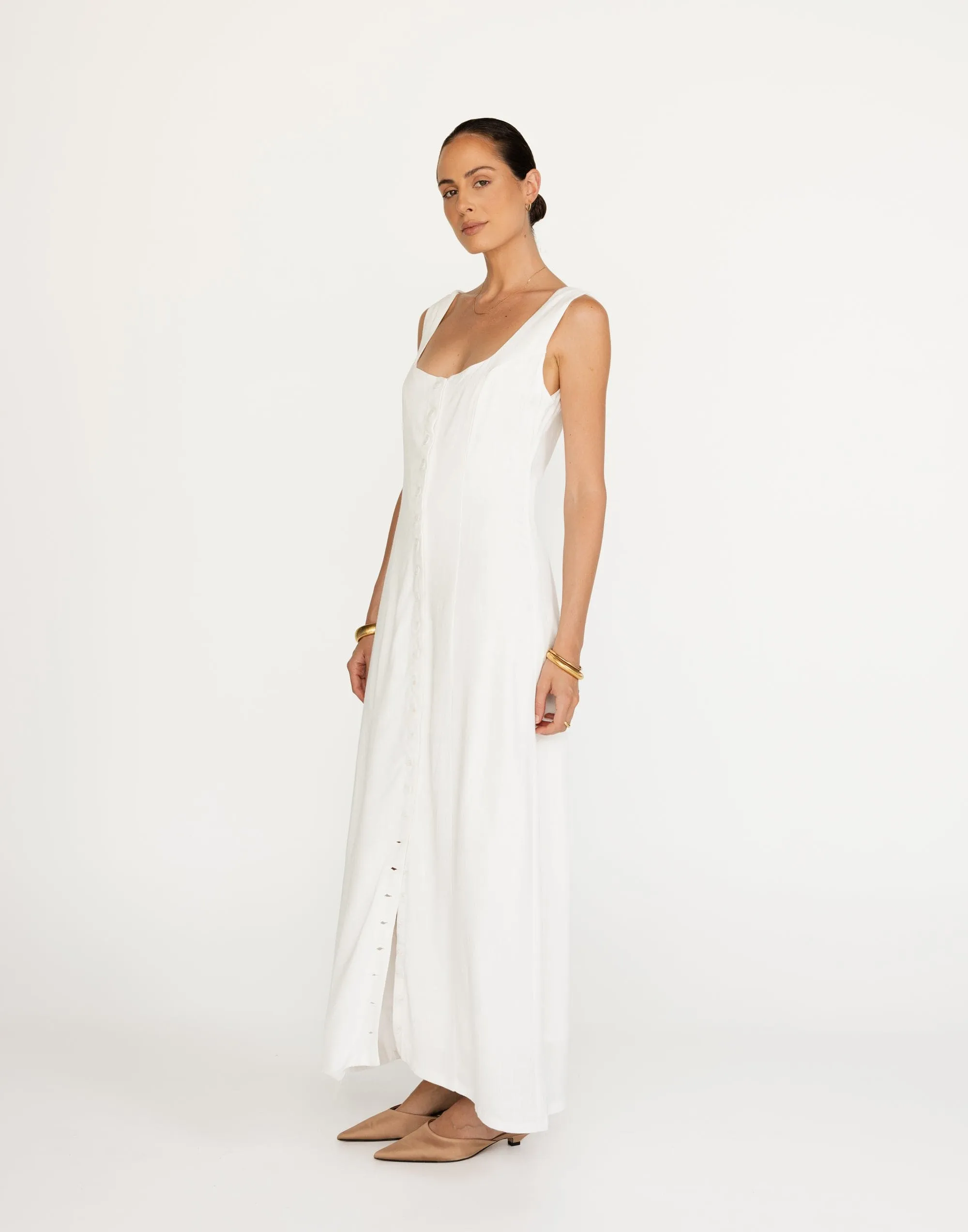 Joni Maxi Dress (White)