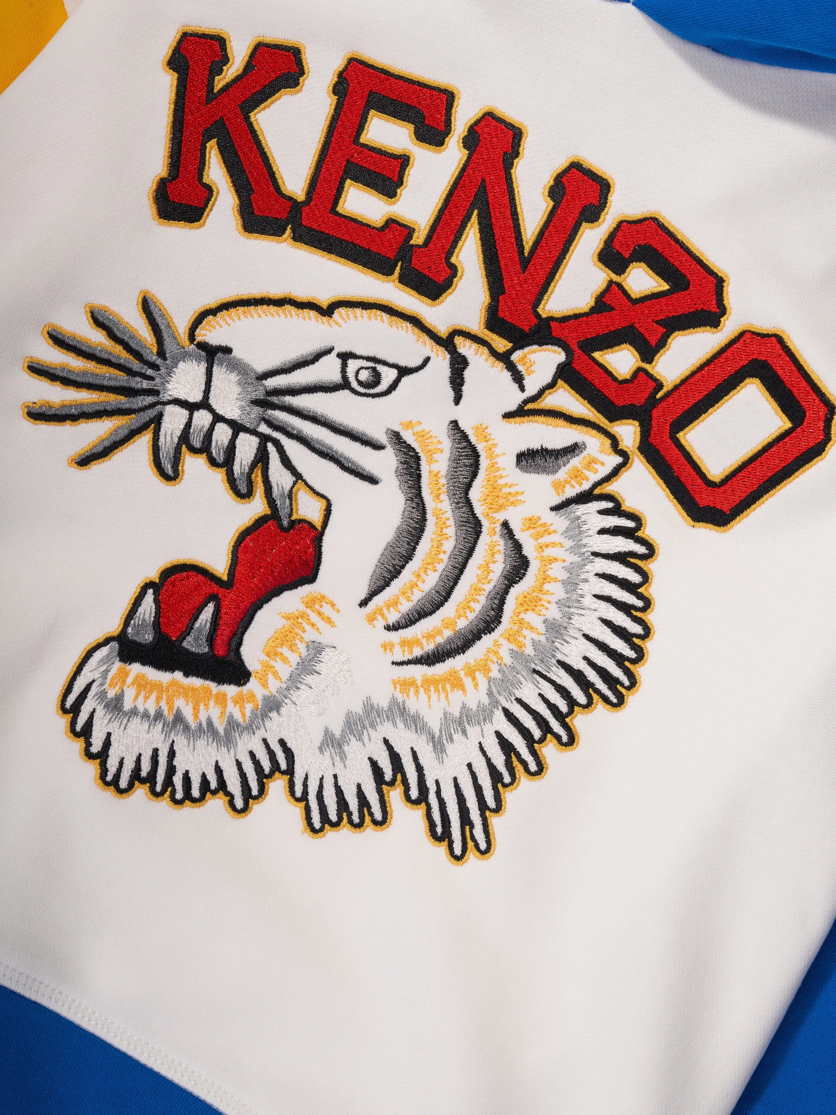 KENZO Boys Tiger Logo Hoodie in Ivory