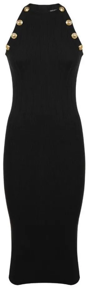 Knit Halter Midi Dress