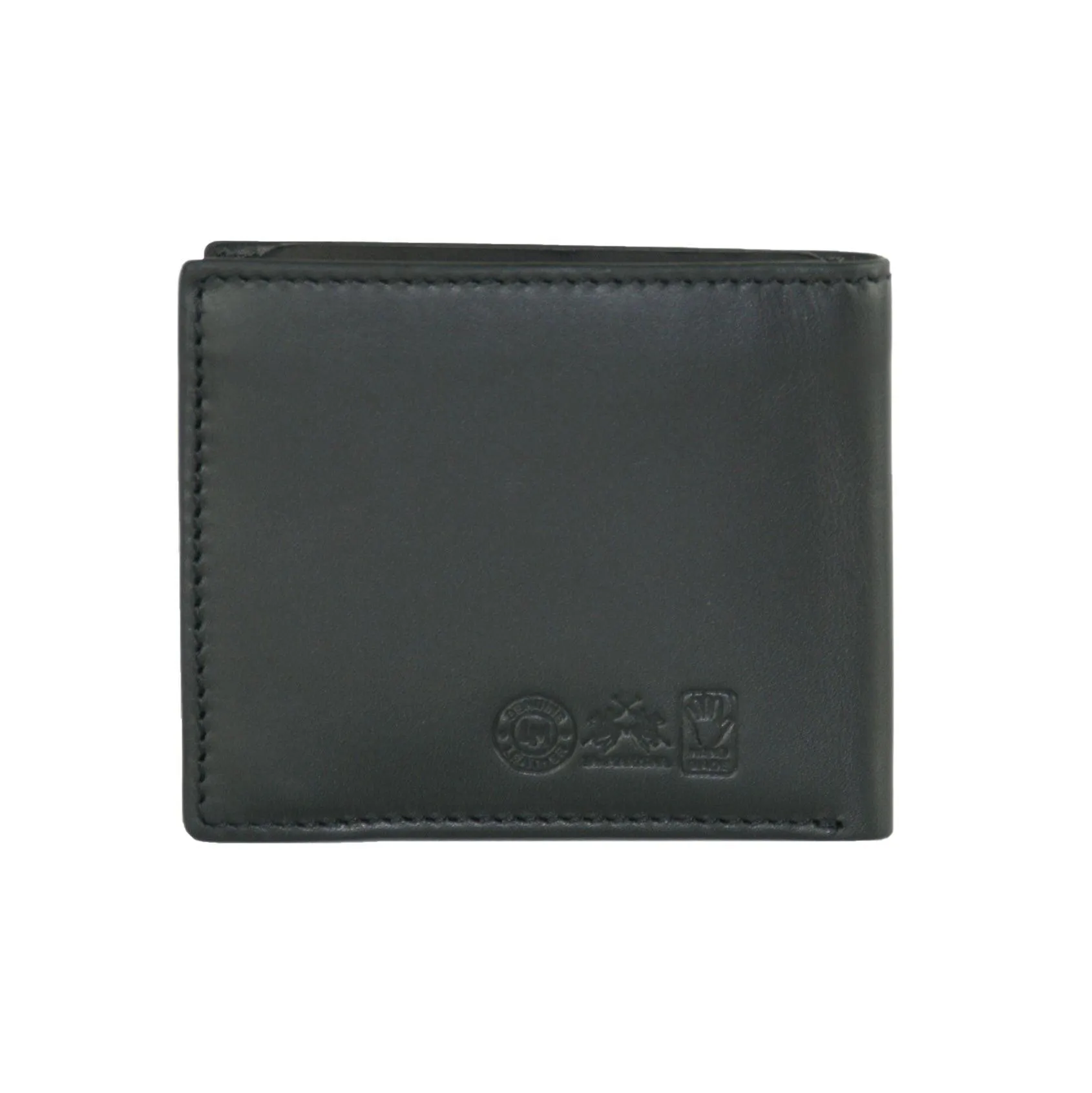 La Martina Black Leather Wallet: Chic Elegance