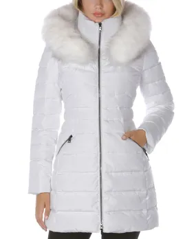 Laundry by Shelli Segal Women's Faux-Fur-Trim Hooded Puffer Coat