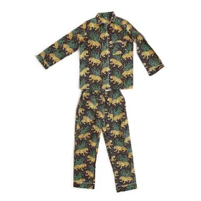 Leaping Leopard Cotton Pajamas