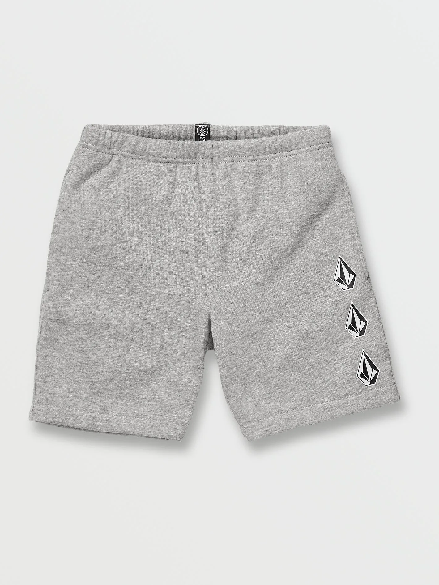 Little Boys Iconic Stone Fleece Shorts - Heather Grey