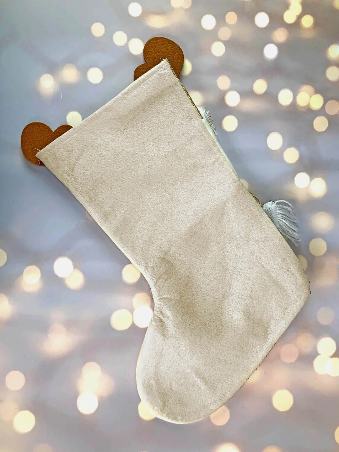 Little Surprise Box, Golden Christmas Stocking for Gifts and Christmas Décor-16 inches