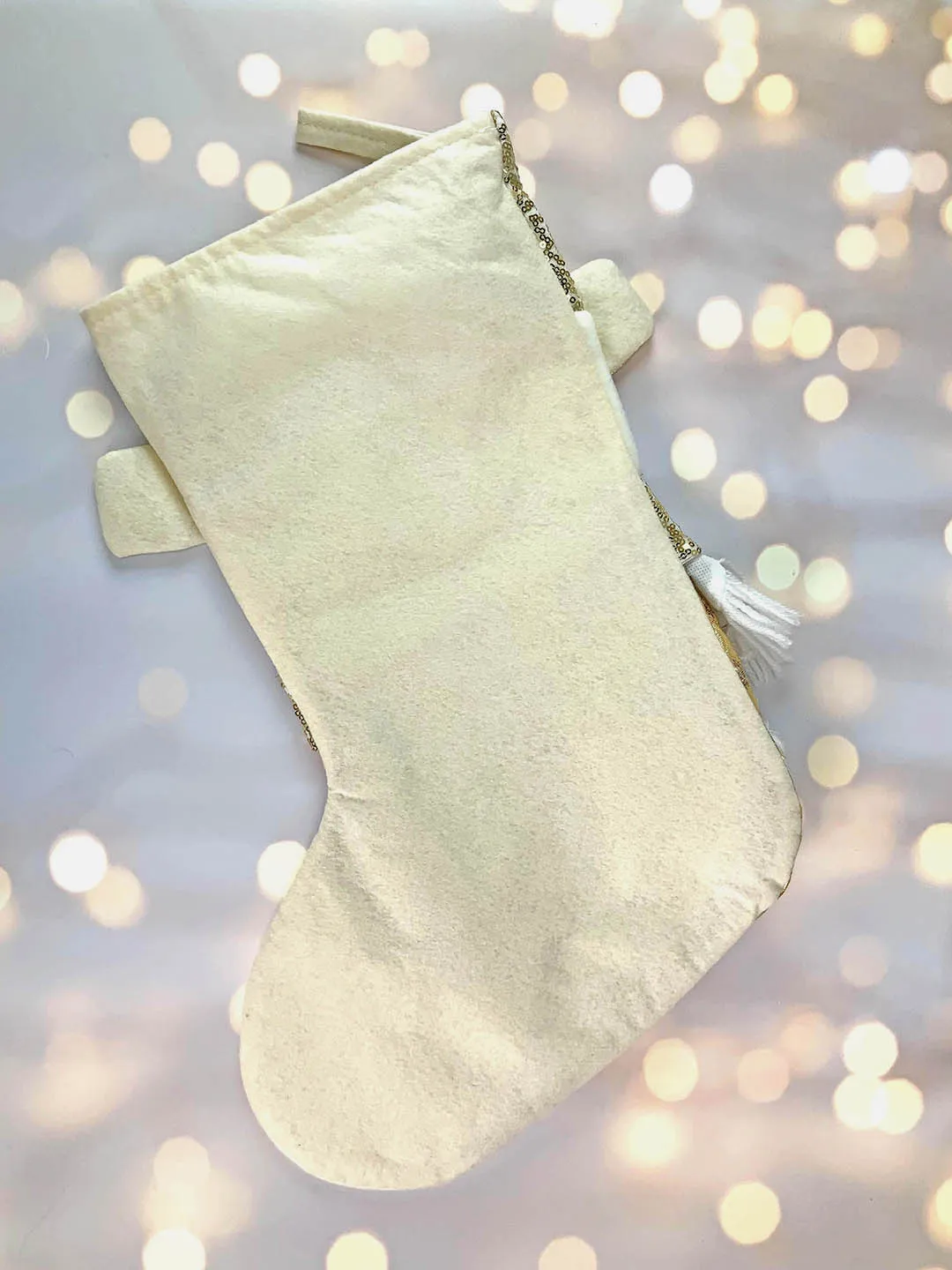 Little Surprise Box, Golden Christmas Stocking for Gifts and Christmas Décor-16 inches