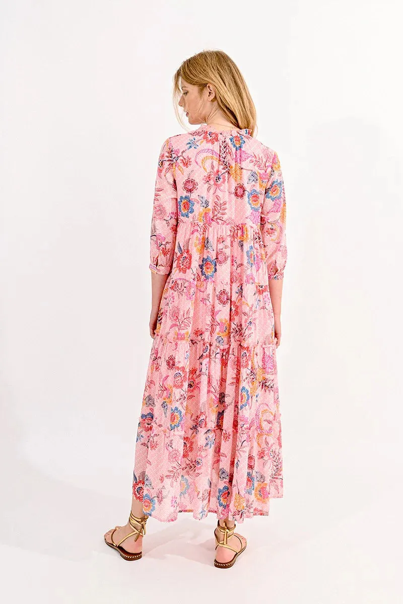 Long Floral Print Dress