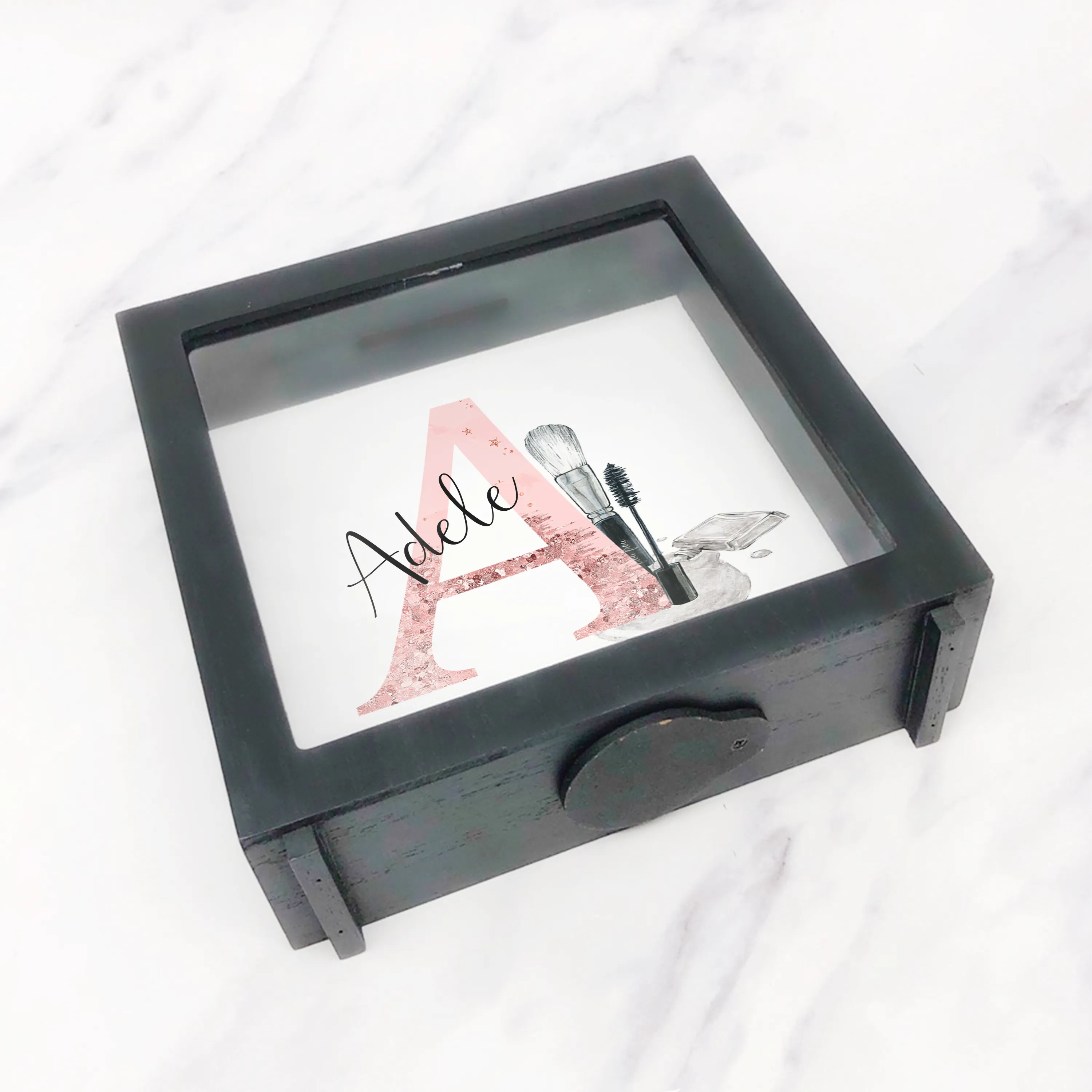 Make-Up Alphabet Personalised Money Box Frame