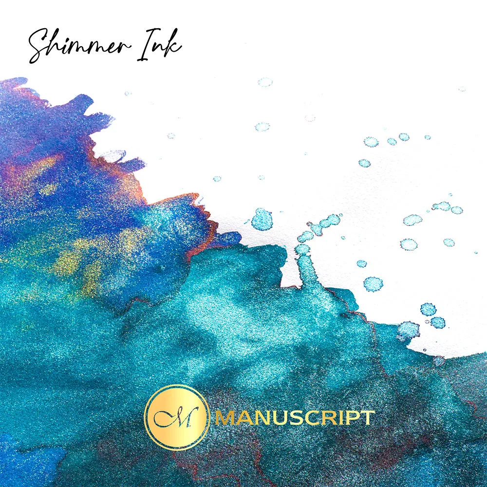 Manuscript Shimmer Ink Set of 6 Ocean