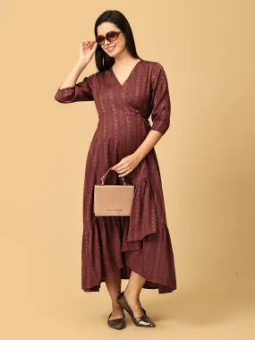 Maple Magic Maternity Wrap Dress