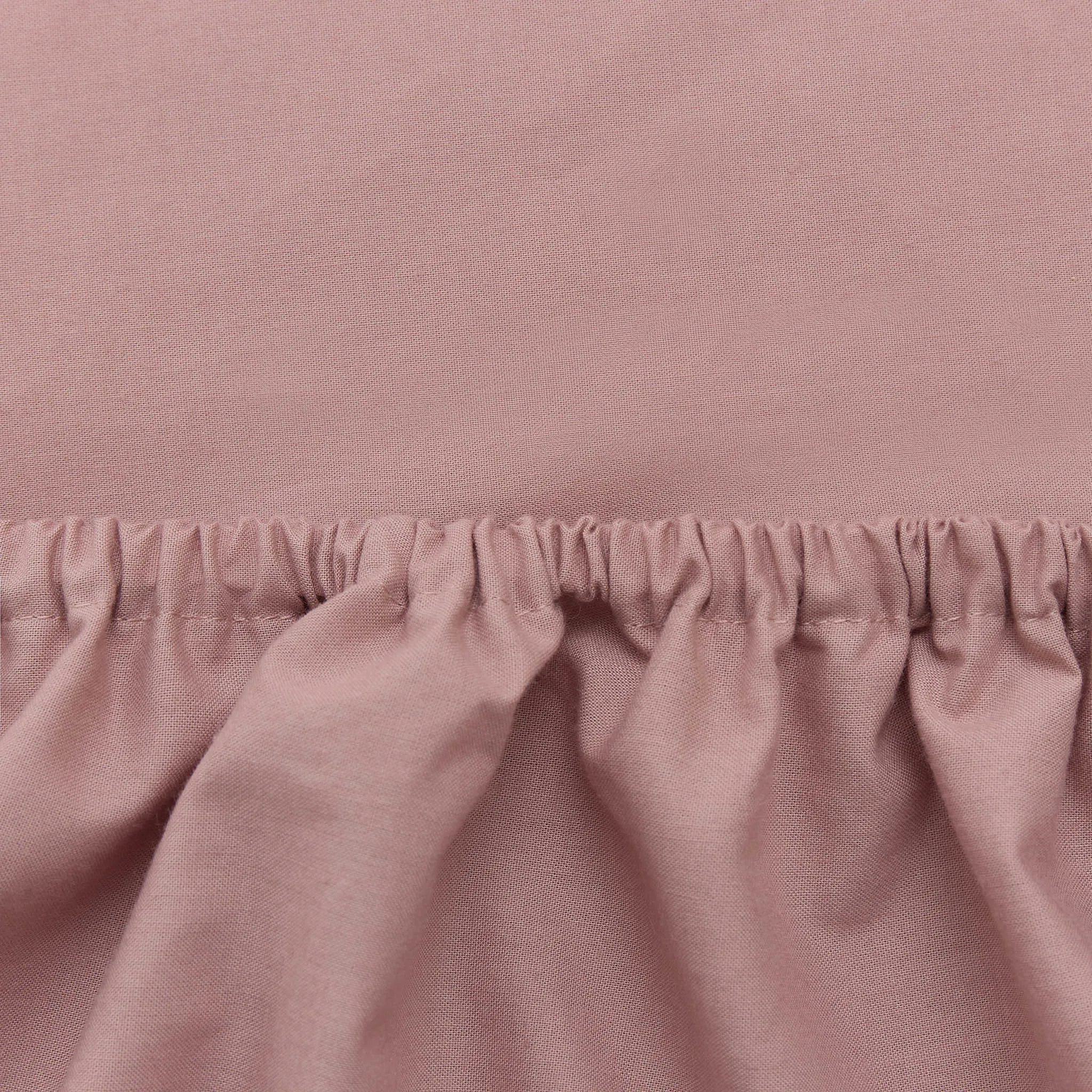 Mata Cotton Fitted Sheet [Dusty Rose]