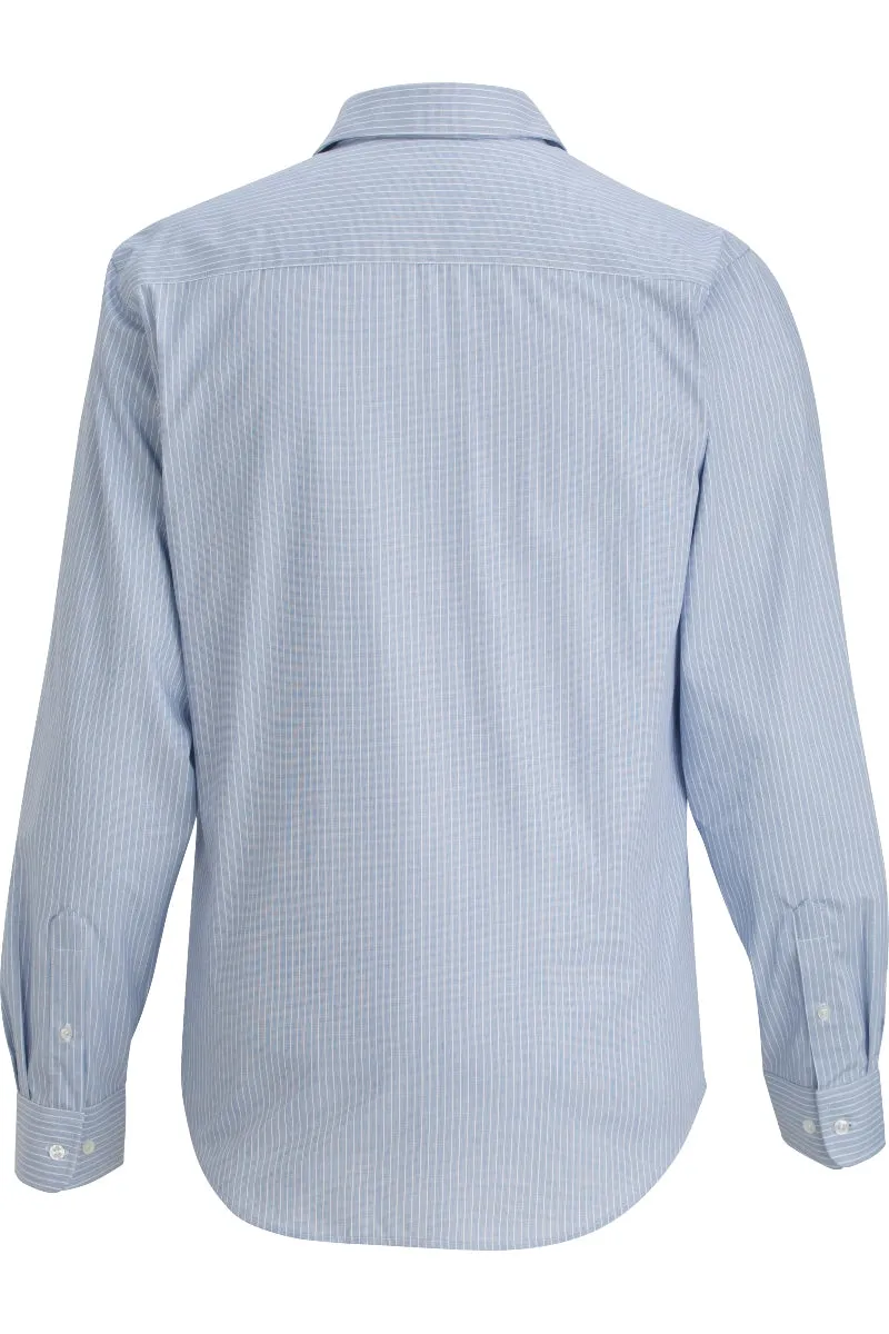 Men's Executive Pinpoint Oxford Shirt - Blue/White Stripe