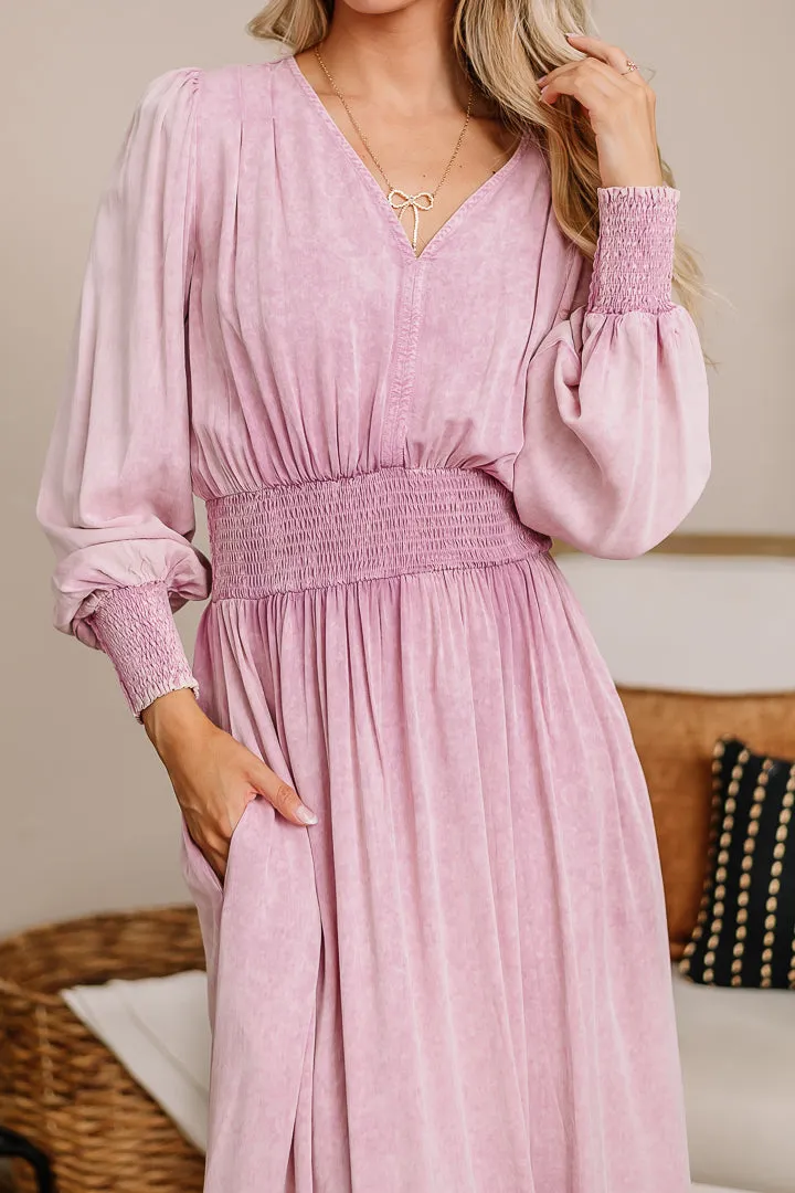 Mindful & Demure Maxi Dress | Pink