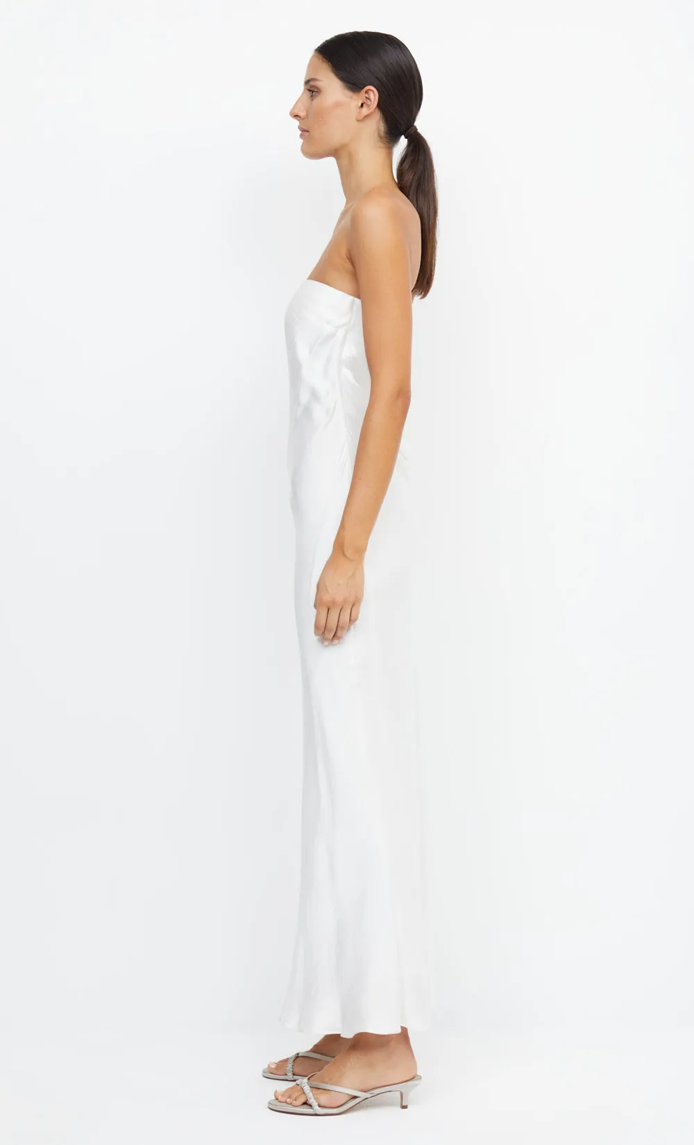 MOON DANCE STRAPLESS DRESS - IVORY