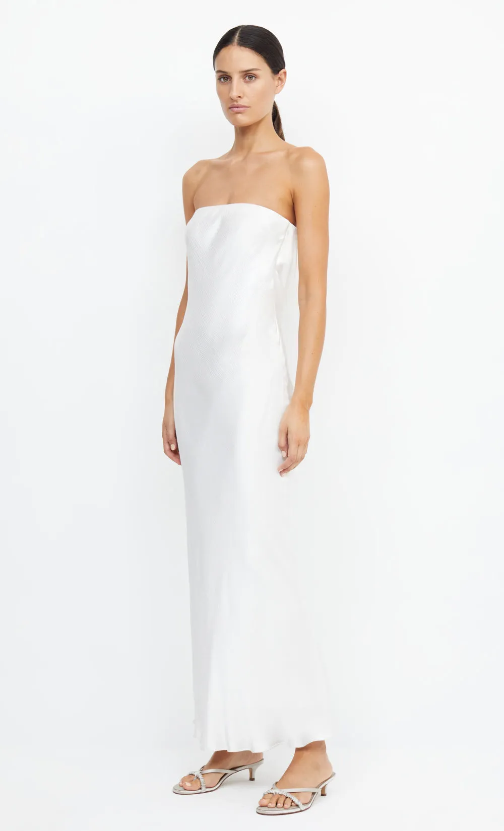 MOON DANCE STRAPLESS DRESS - IVORY