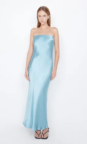 MOON DANCE STRAPLESS DRESS - SEA SPRAY