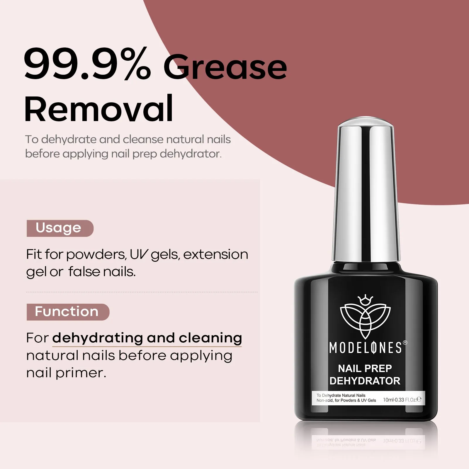 Nail Strengthener with Top Coat & Nail Dehydrator 10ml