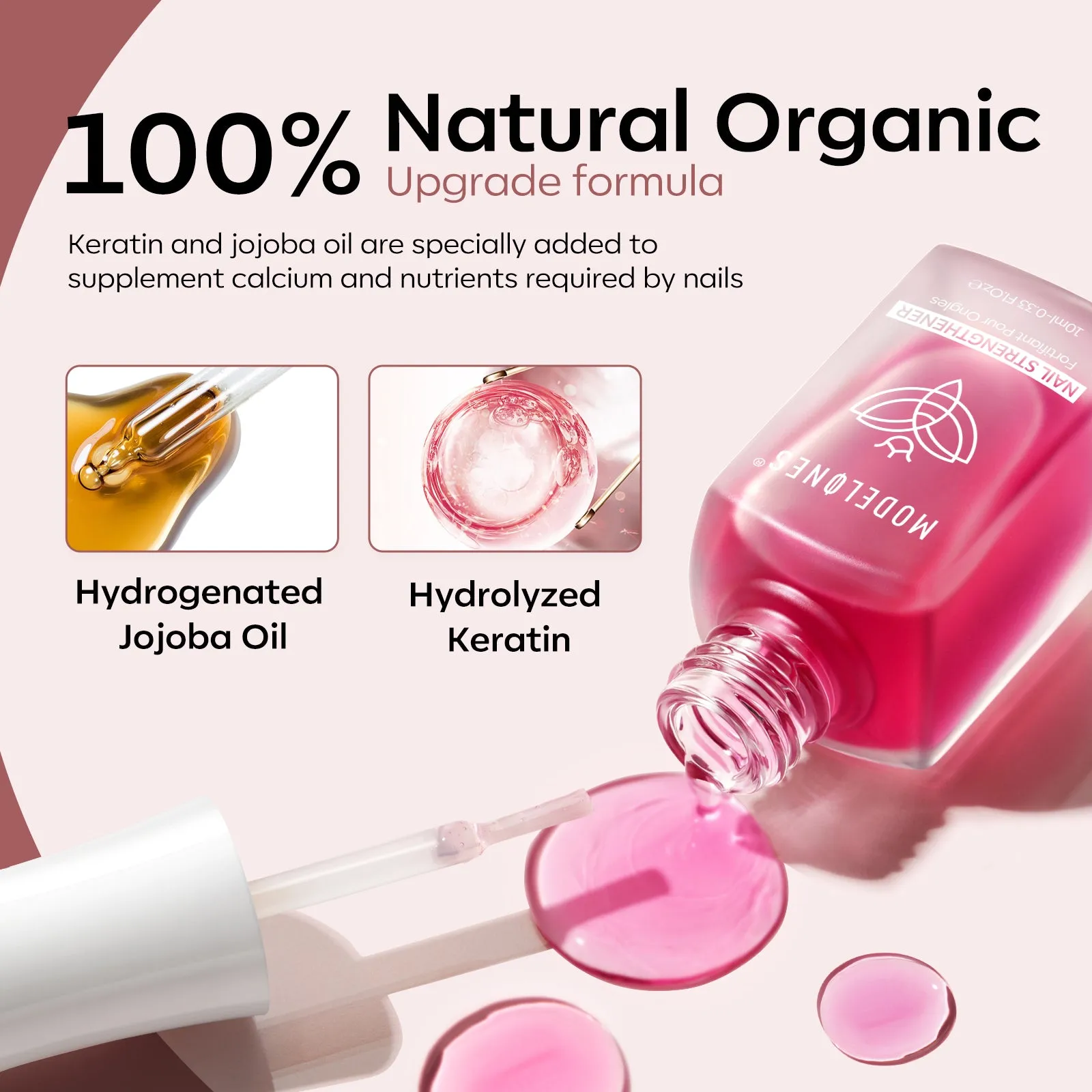 Nail Strengthener with Top Coat & Nail Dehydrator 10ml