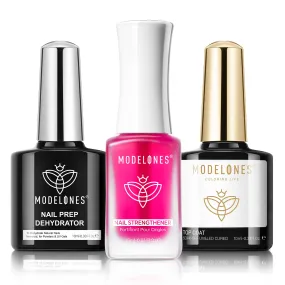 Nail Strengthener with Top Coat & Nail Dehydrator 10ml