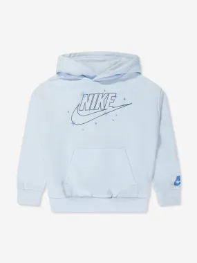 Nike Boys NSW Shine Hoodie in Blue