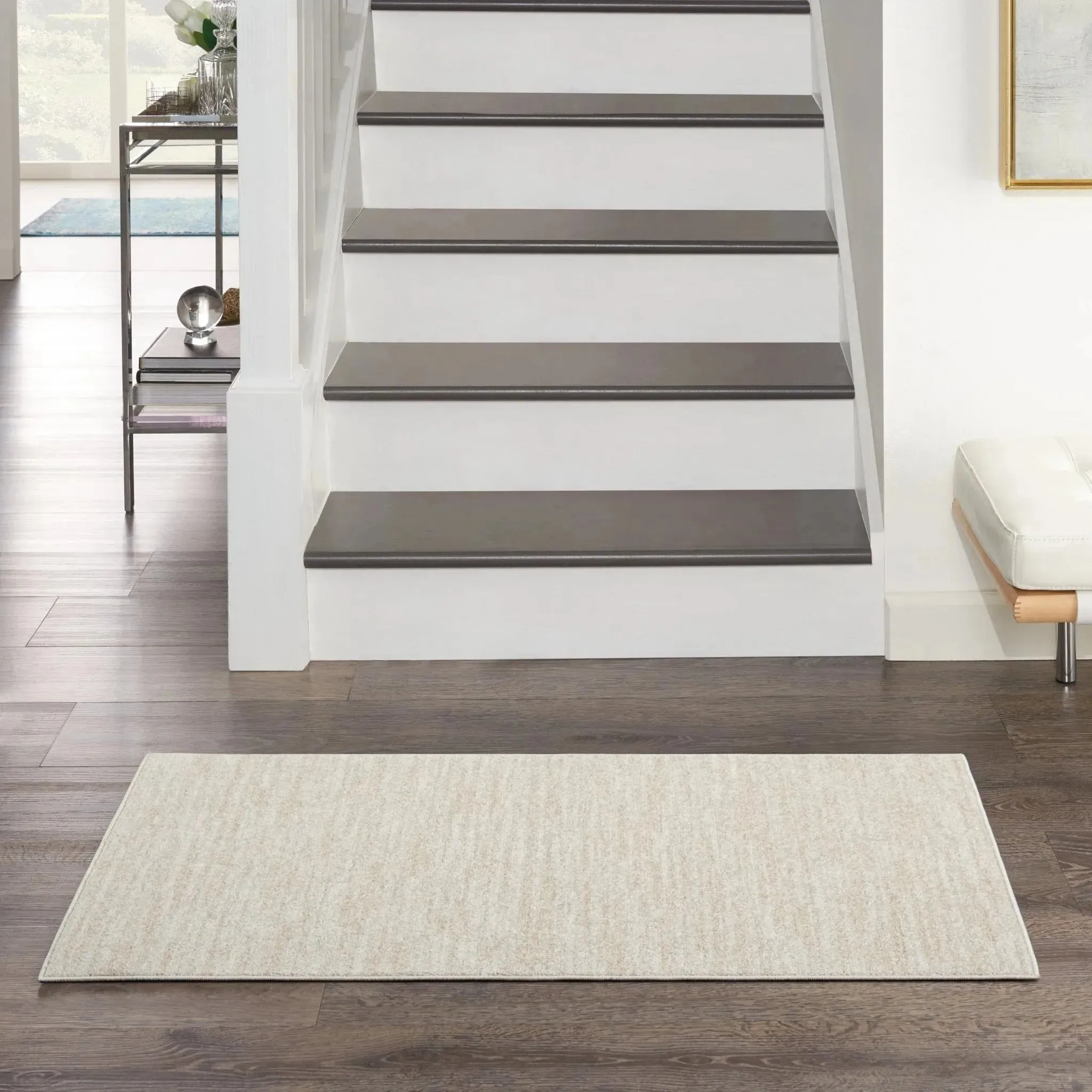 Nourison Essentials NRE01 Ivory Beige Rug