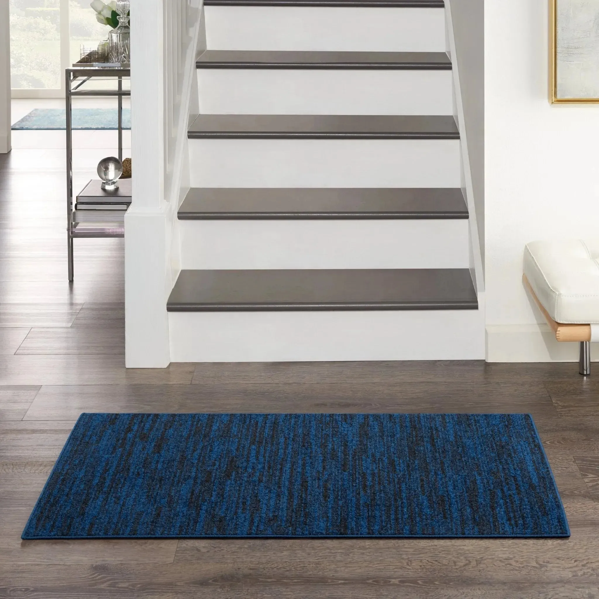 Nourison Essentials NRE01 Midnight Blue Rug