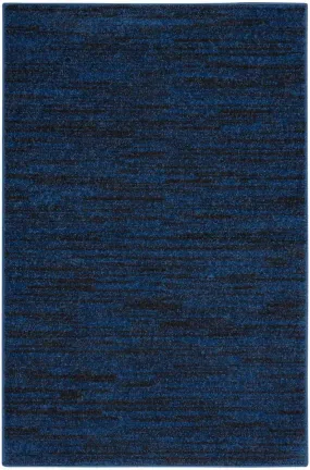 Nourison Essentials NRE01 Midnight Blue Rug