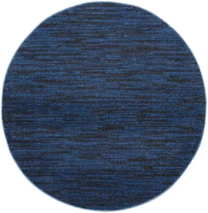 Nourison Essentials NRE01 Midnight Blue Rug