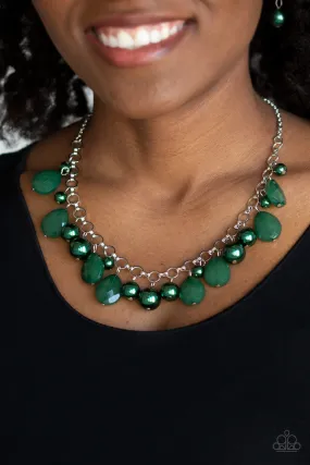 Paparazzi Accessories  - Pacific Posh #N586 Box 6 - Green Necklace