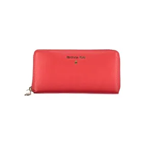 Patrizia Pepe Chic Pink Zip Wallet With Multiple Compartments