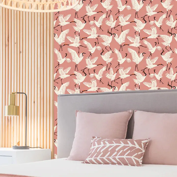 Peel   Stick Removable Wallpaper: Pink Tones