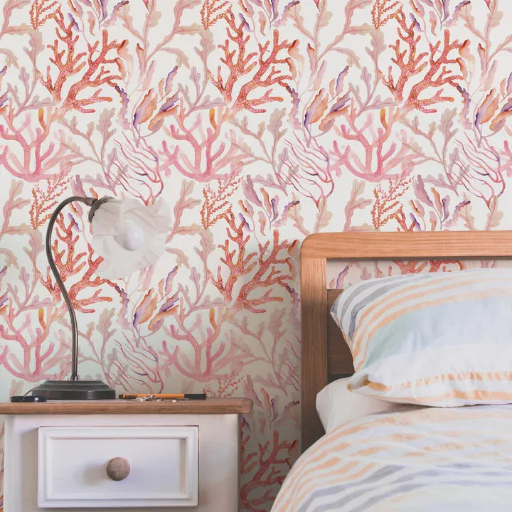 Peel   Stick Removable Wallpaper: Pink Tones