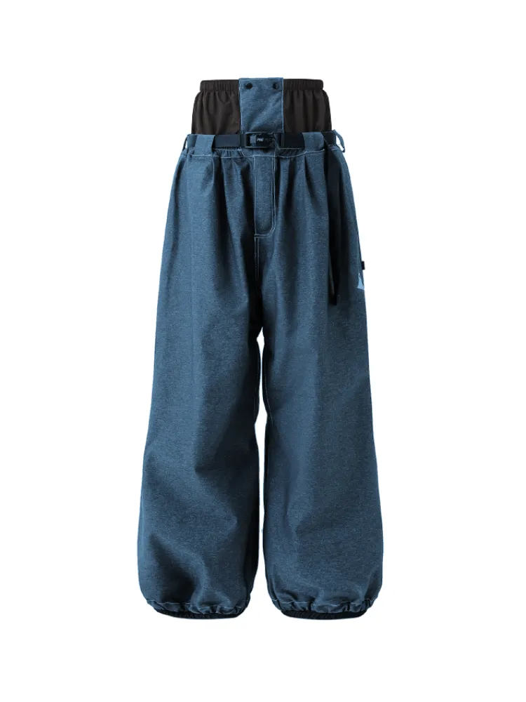 POMT Demin Baggy Snow Pants - Unisex