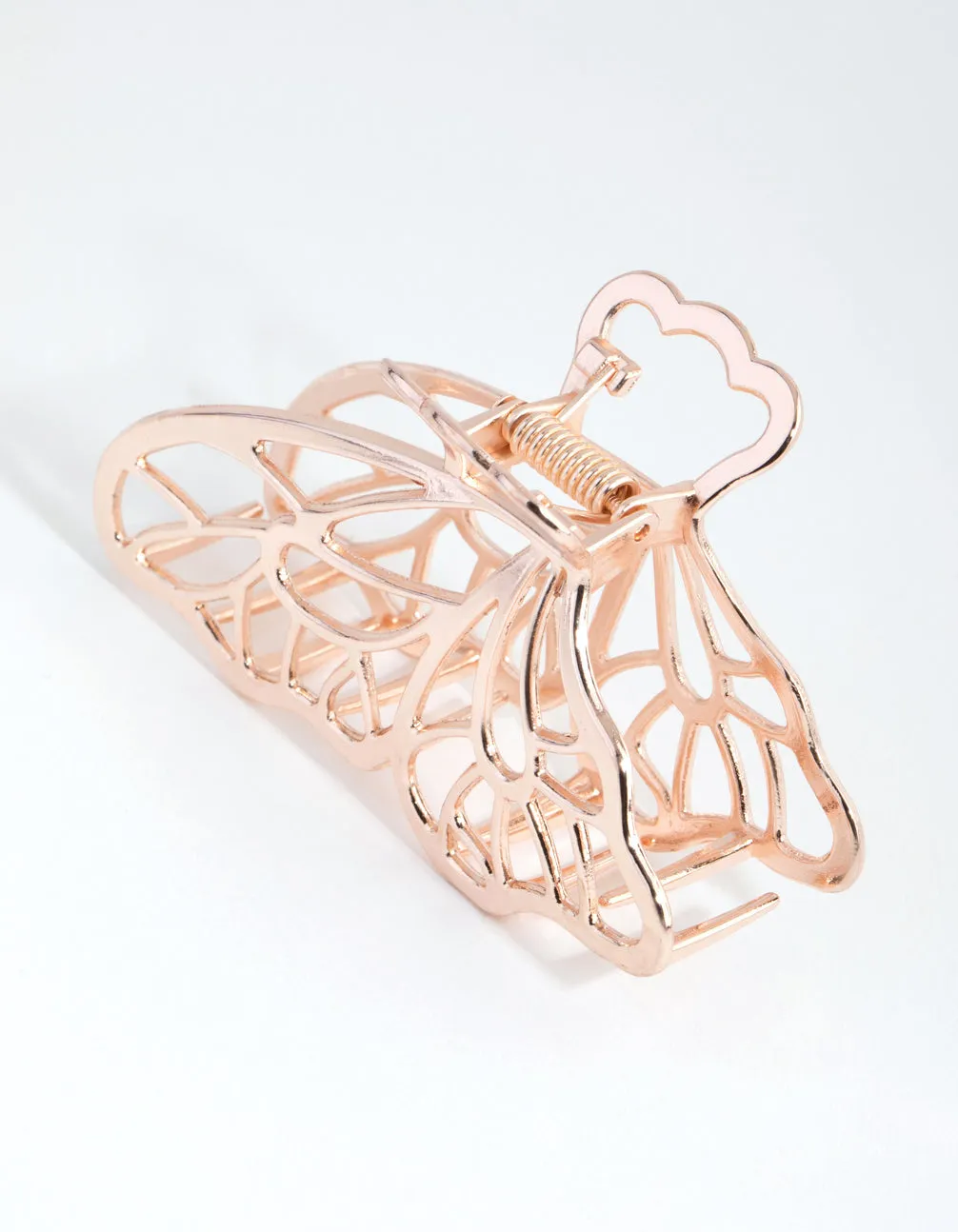 Rose Gold Cut Out Butterfly Claw Clip