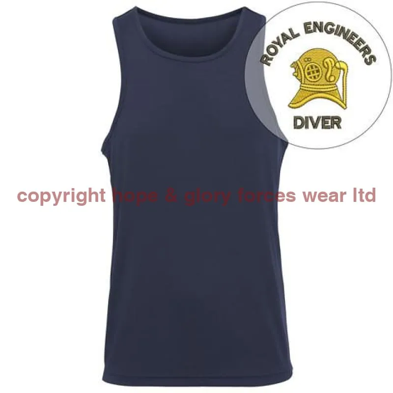 Royal Engineers Diver Embroidered Sports Vest