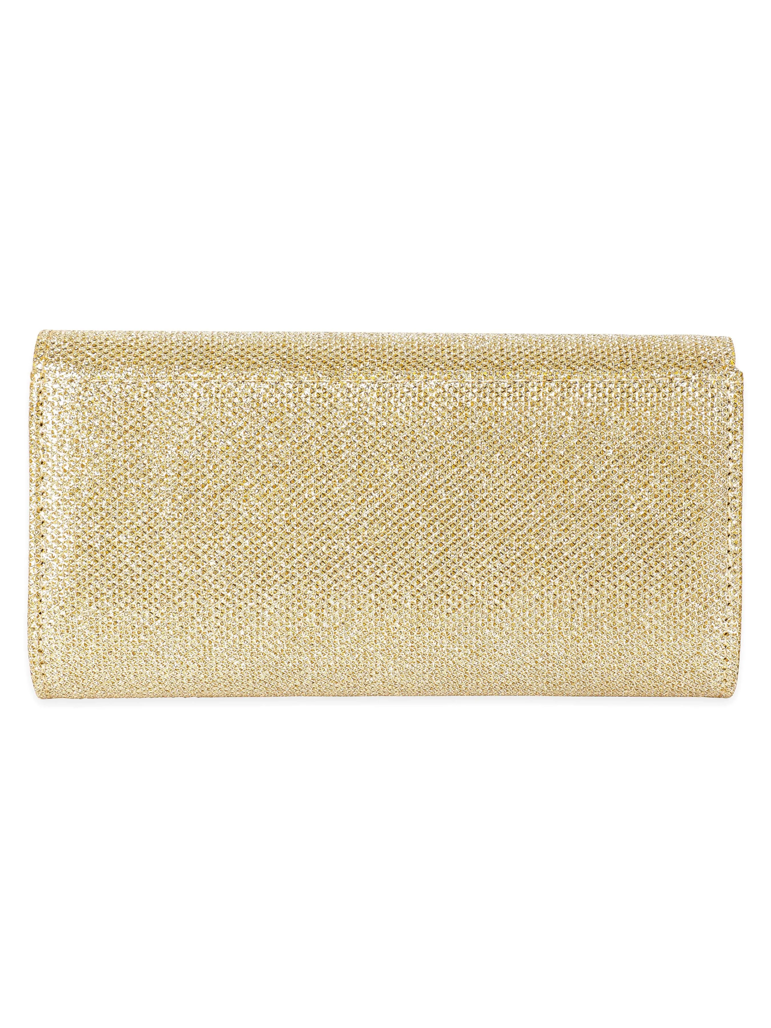 Rubans Enchanting Luminescence Handcrafted Shimmery Clutch Bag