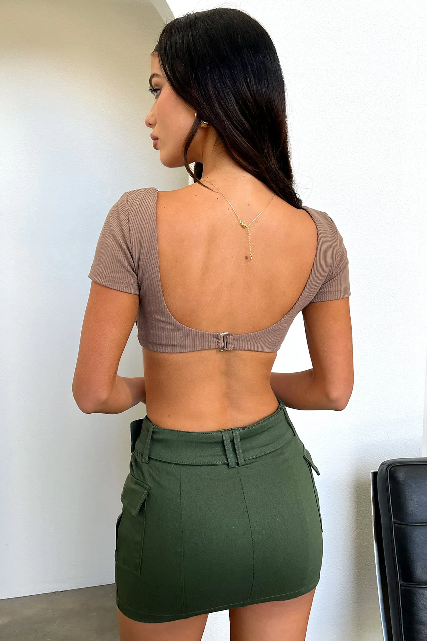 Sharna Crop - Brown