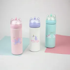 Shimmery Unicorn Flask - 330ml Purple