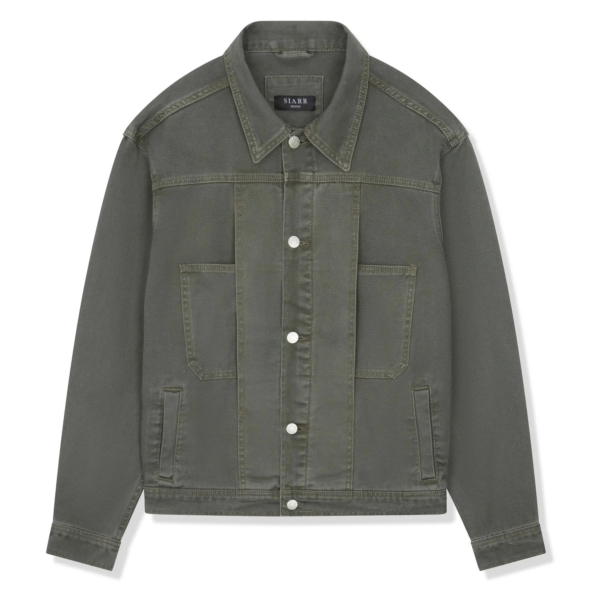 SIARR Green Denim Jacket & Cargo Pants