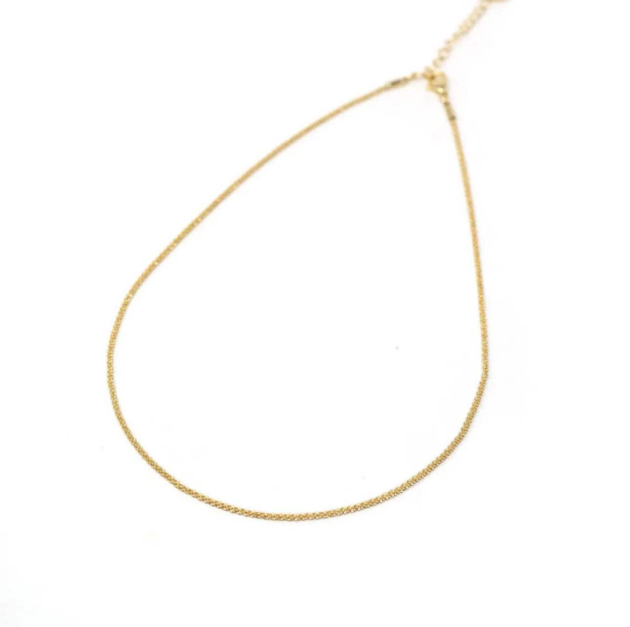 Skinny Shimmer Chain Necklace