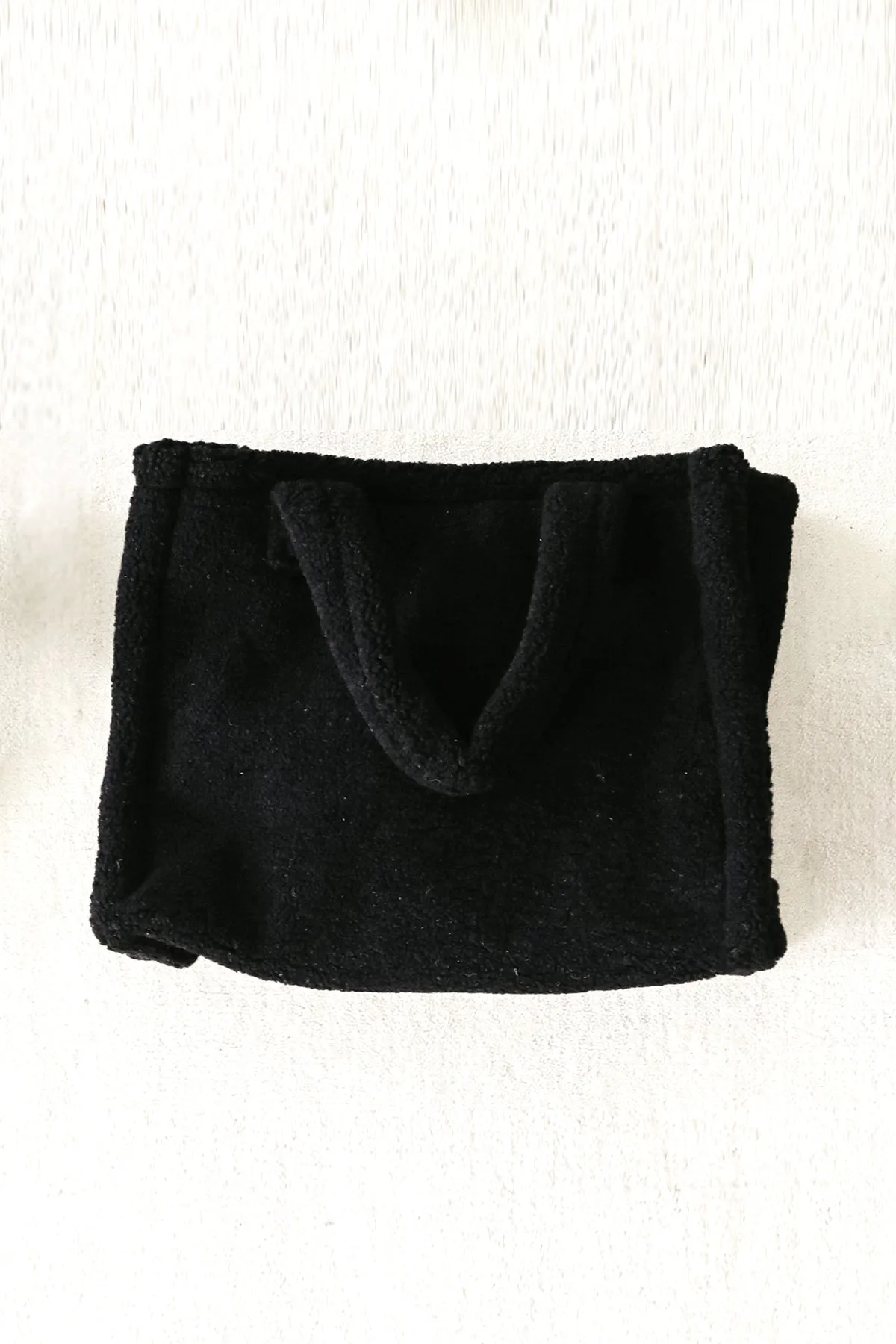 SMALL COZY FAUX SHEARLING BAG