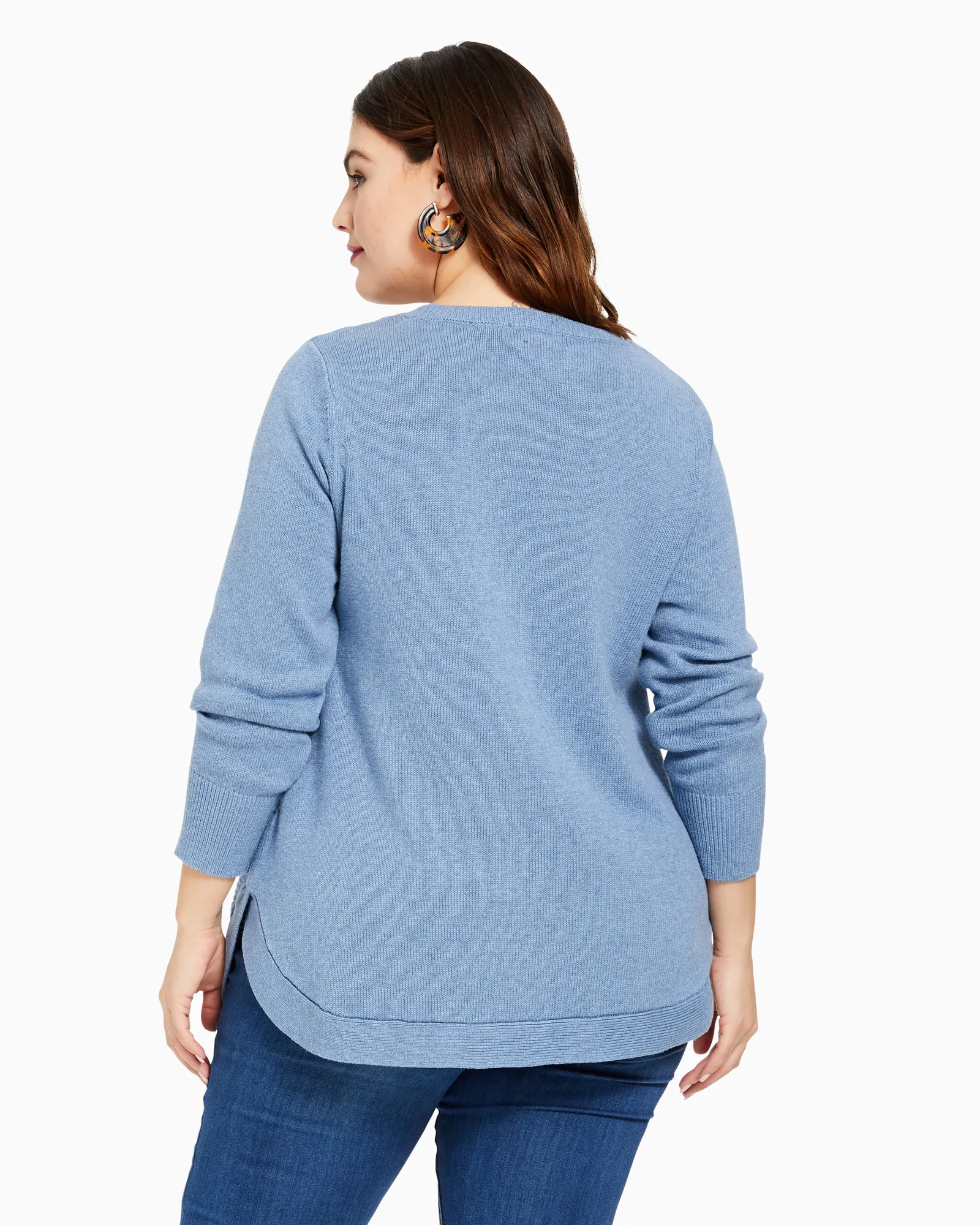 Sophie Cotton Sweater | Light Blue