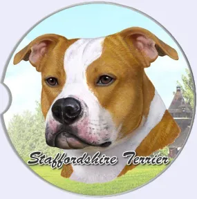 Staffordshire Terrier Car Coaster